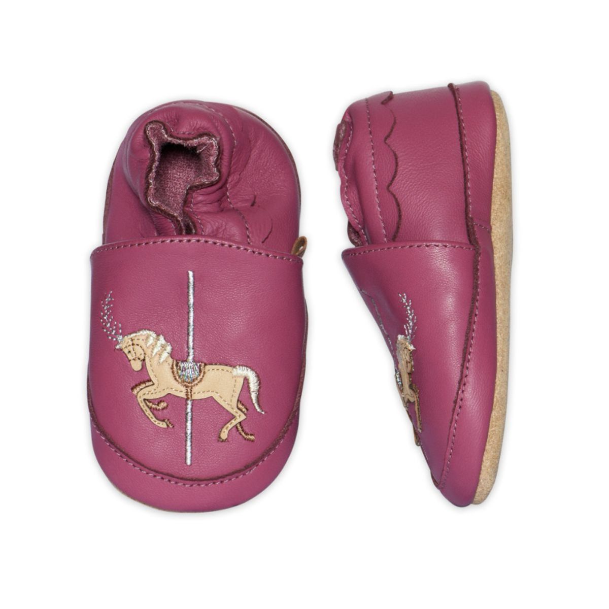 Melton - Tøfler i Skinn Carousel Red Violet