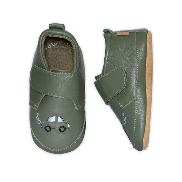 Hovedbilde Melton - Tøfler i Skinn Petit Auto Clover Green