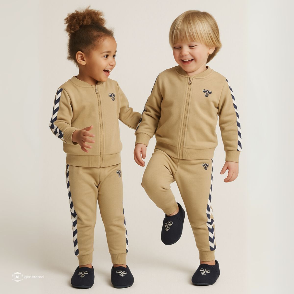 Hummel - Joggesett 2-delt Mini Reg Chevron Set Cornstalk
