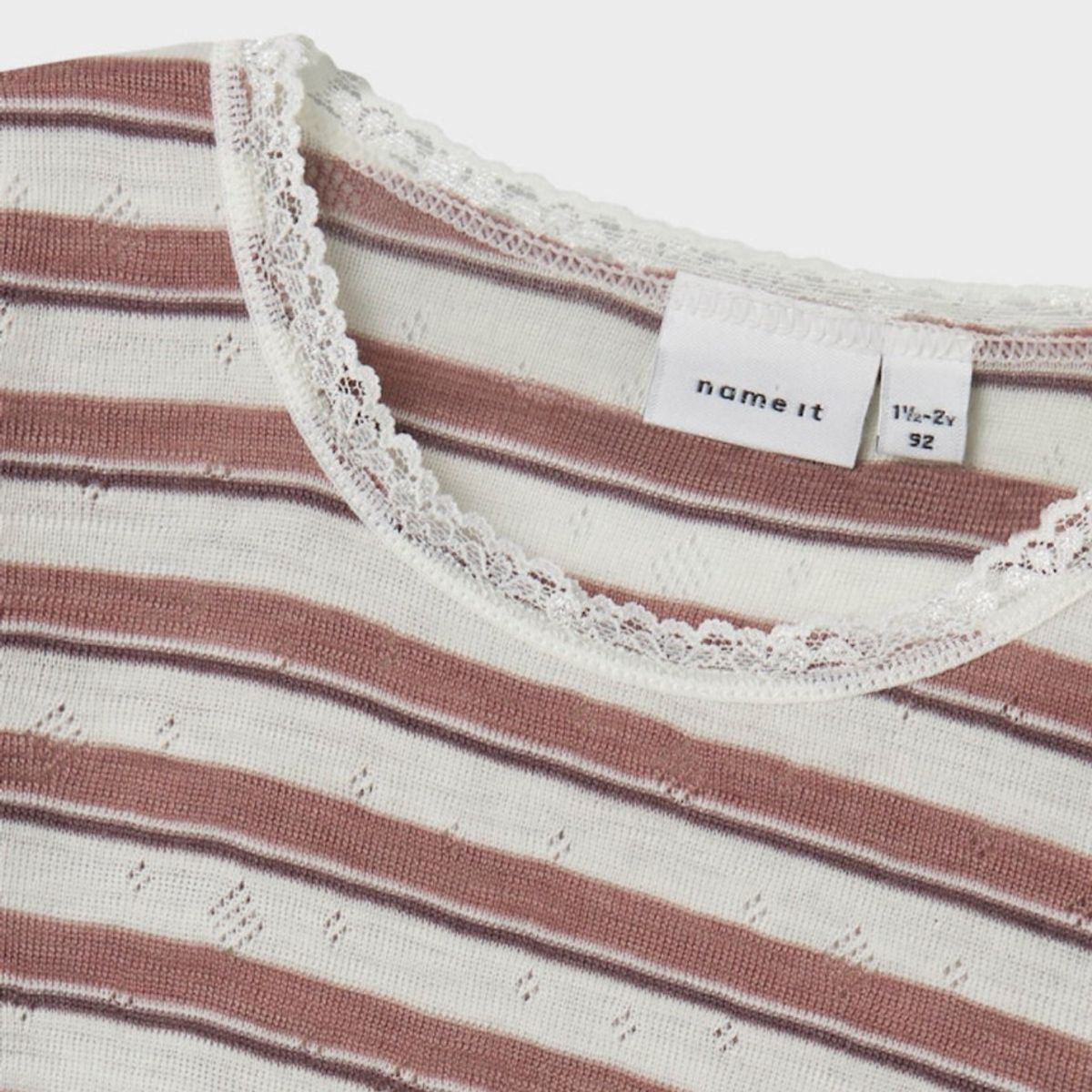 Name It - Trøye Ull Wang Stripe Antler/ Snow White