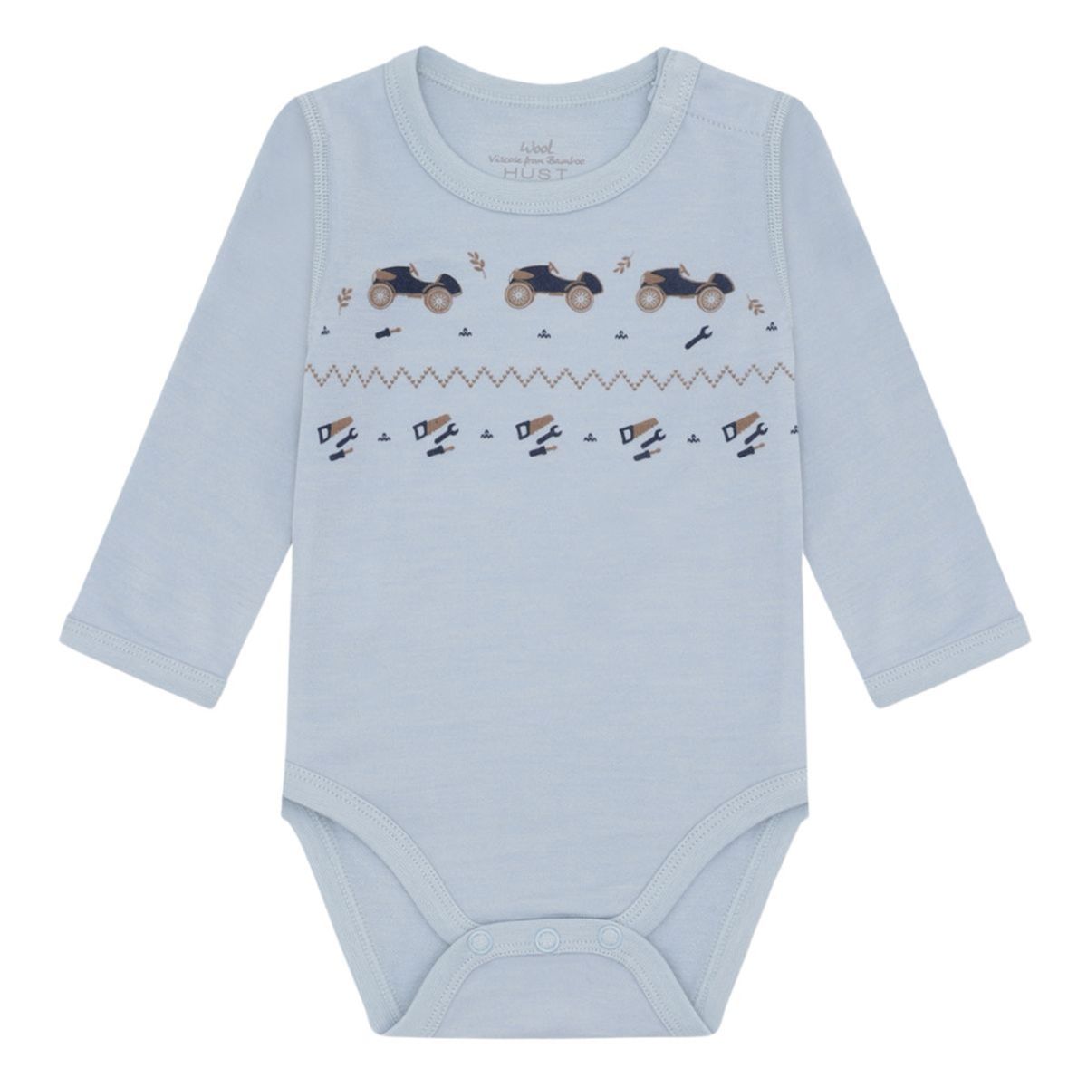 Hust and Claire - Body Ull og Bambus Baloo Playing Baby Blue