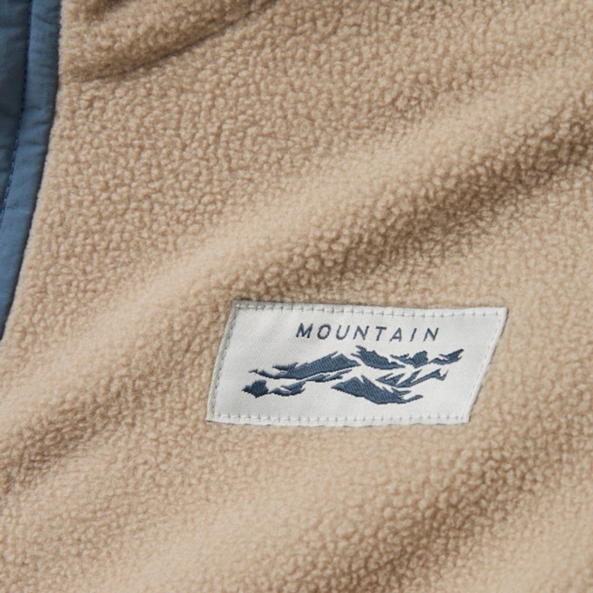 Name It - Fleecejakke Meeko Popover Pure Cashmere/ Blue Mirage