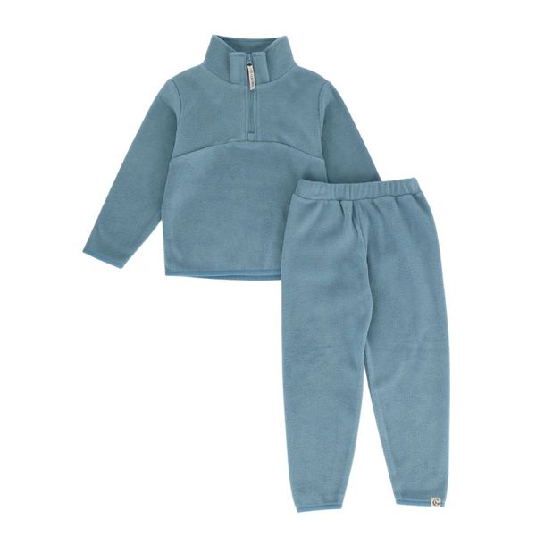 Hovedbilde Gullkorn - Berg Fleece-sett Tåkeblå