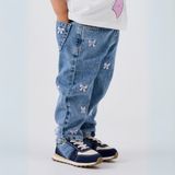 Hovedbilde Name It - Bukse Bella Mom Jeans Bow Medium Blue ...