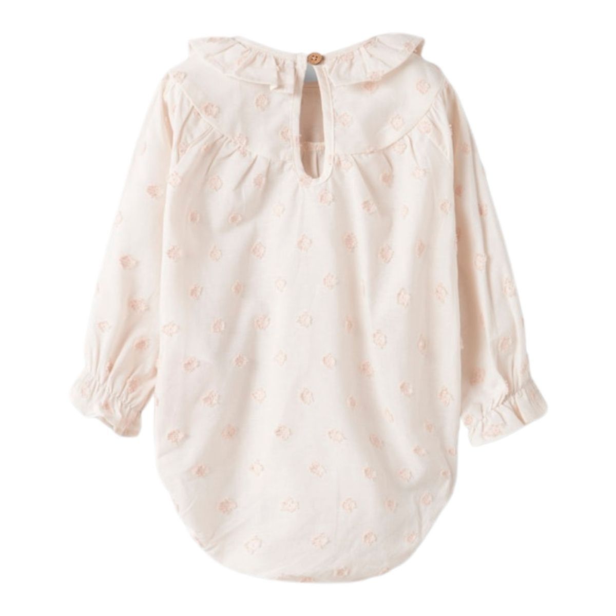 Lil'Atelier - Body Bluse med Krage Nethe Pastel Parchment