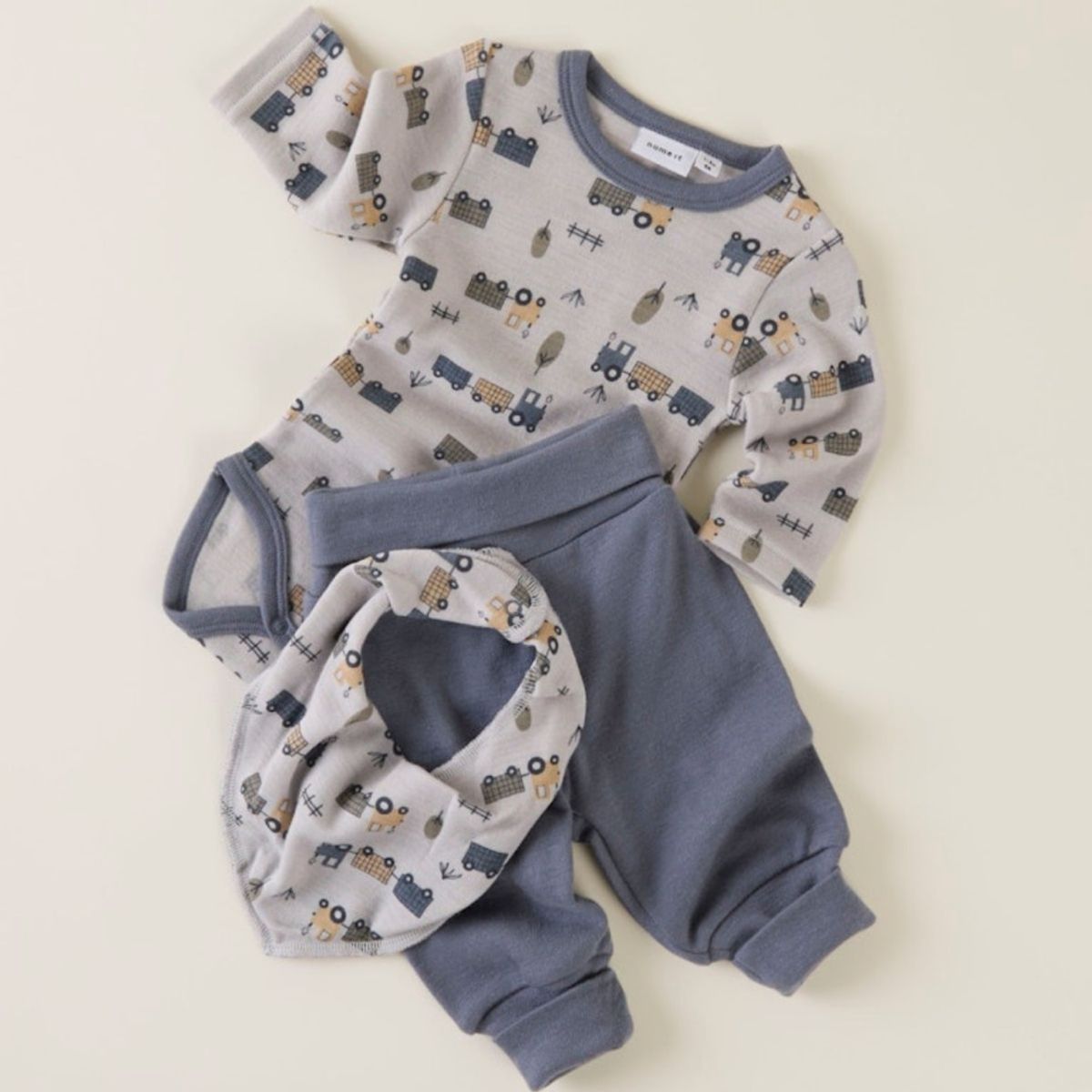 Name It Bukse i Ull Baby Willit Folkstone Gray Guttelus no