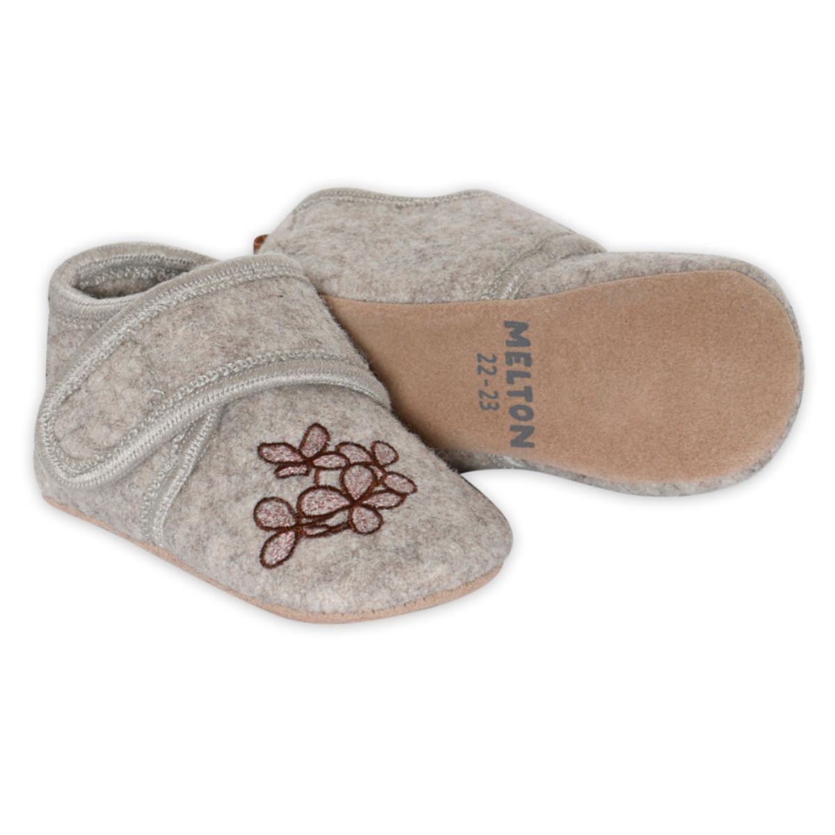 Melton - Ulltøfler Hortensia Beige Melange