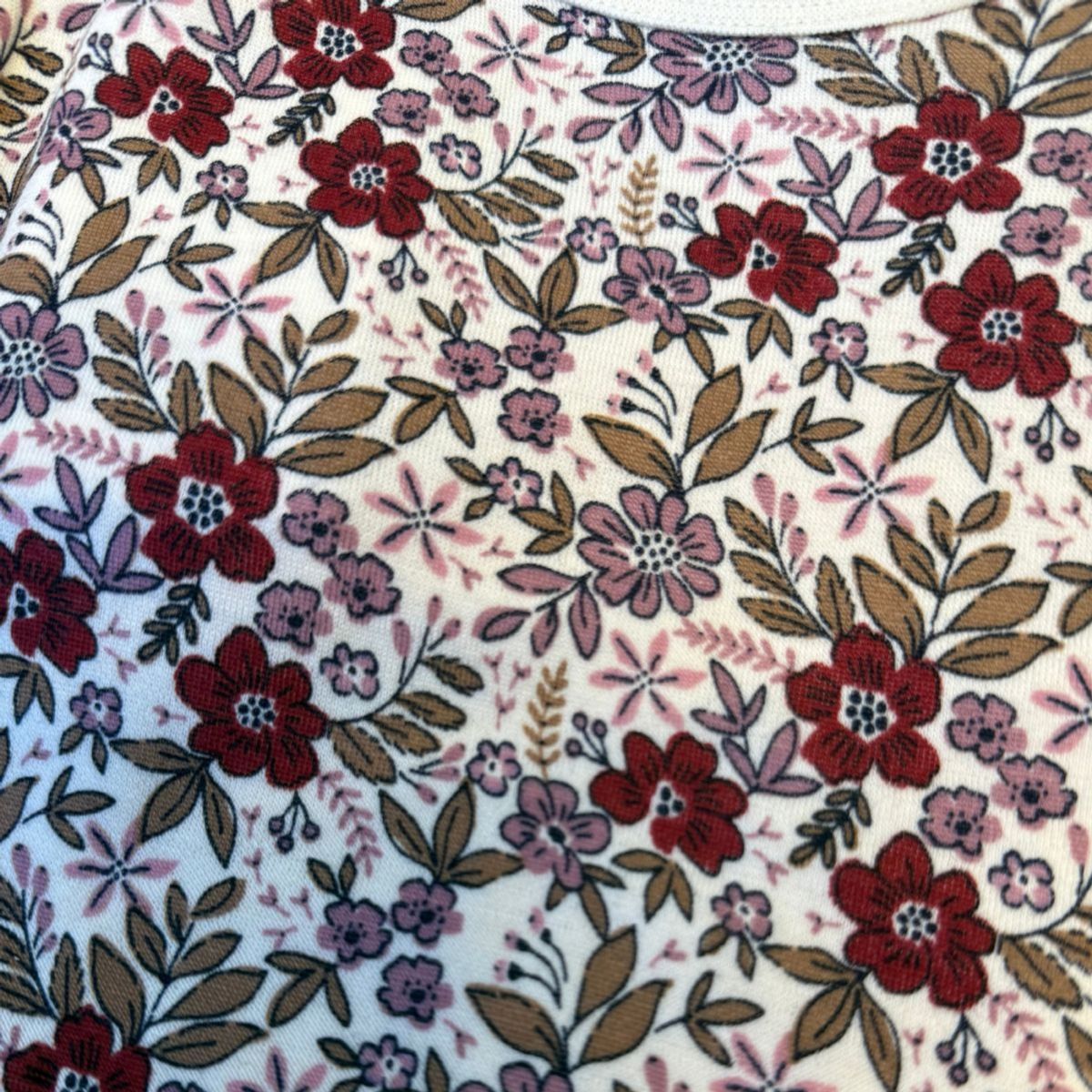 Hust And Claire - Heldress i Ull og Bambus Manu Flor Off White