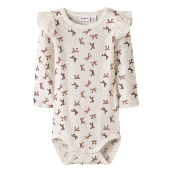 Hovedbilde Name It - Body Ull Wang Bows Snow White
